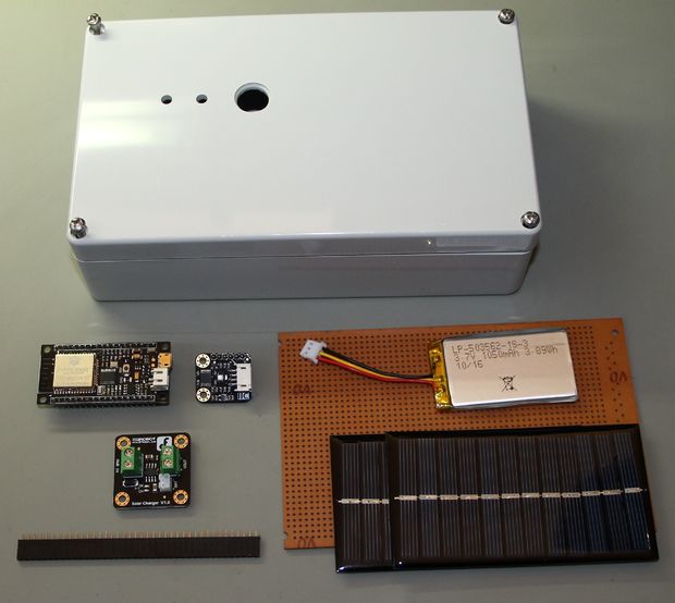 ESP32 Solar Weather Station's Components